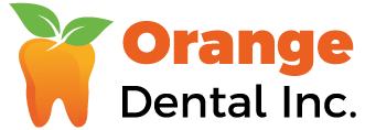 Orange Dental clinic logo contact
